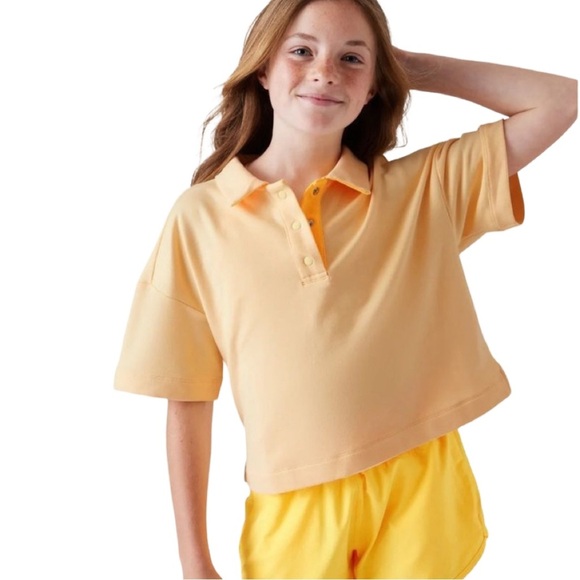 Athleta Girl Retro Chill Oversized Midi Tee 8/10 - Picture 1 of 6